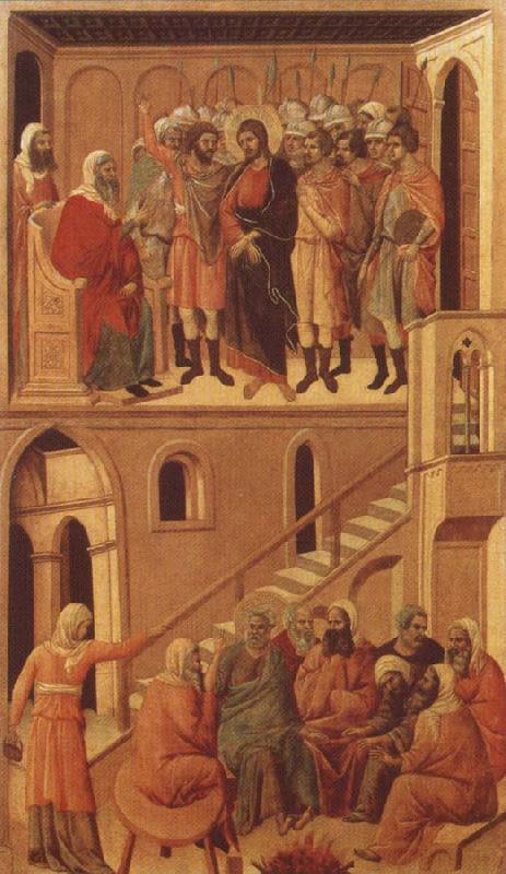 Duccio di Buoninsegna Peter-s First Denial of Christ Before the High Priest Annas France oil painting art